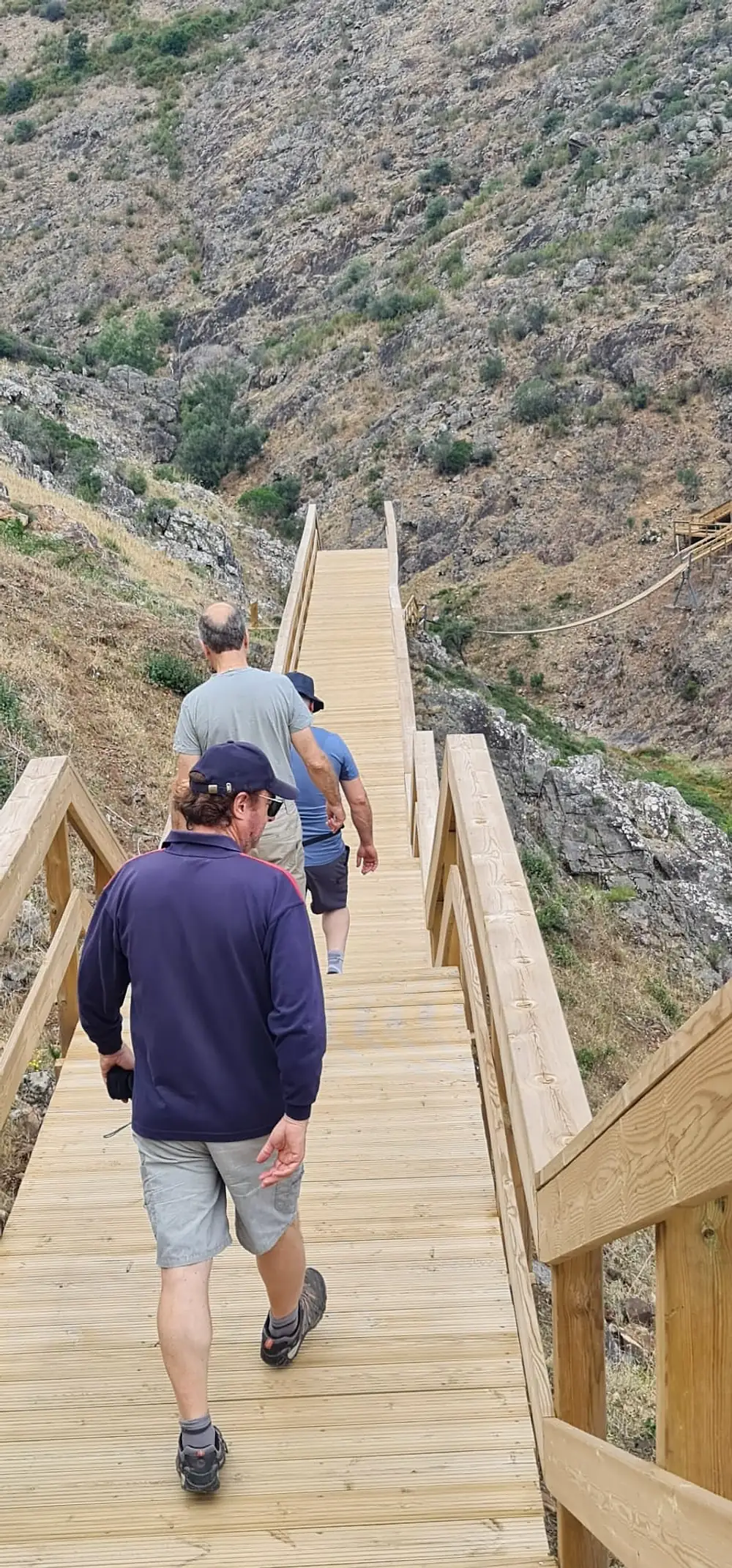Passadiços do Demo walkway in the Monchique landscape